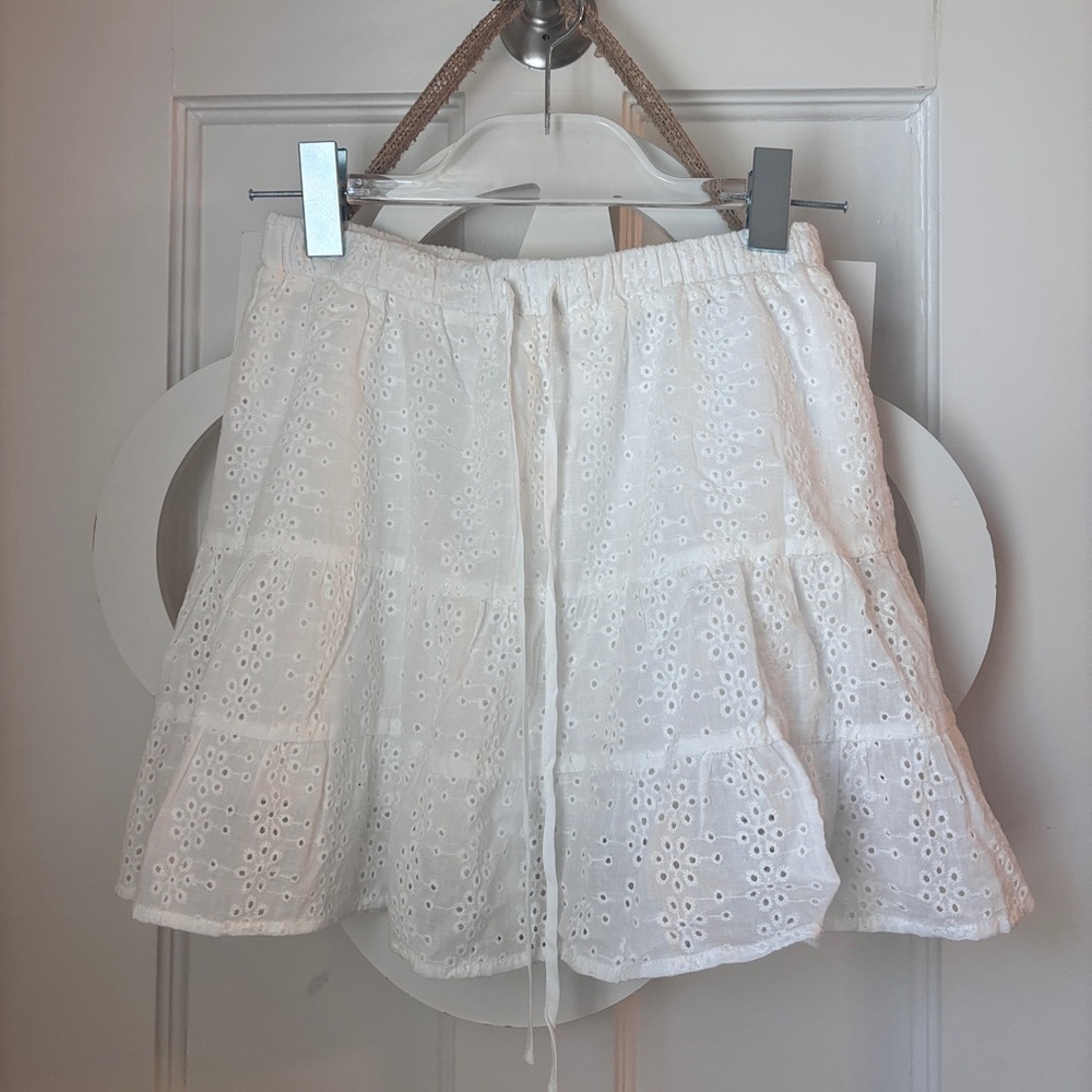 Rock n rags white floral skirt